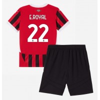 AC Milan Emerson Royal #22 Replika babykläder Hemmaställ Barn 2024-25 Kortärmad (+ korta byxor)